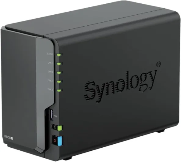 Ensemble DS225+ Western Digital (WD Red Plus 2 x 4 to) 2 Baies Plus Series - Intel Celeron J4125 Quad-Core, 2 Go DDR4 SODIMM Non ECC 1 x 2,5 GbE et 1 Port LAN RJ-45 1 GbE 8TB (2x4TB WD Red Plus)