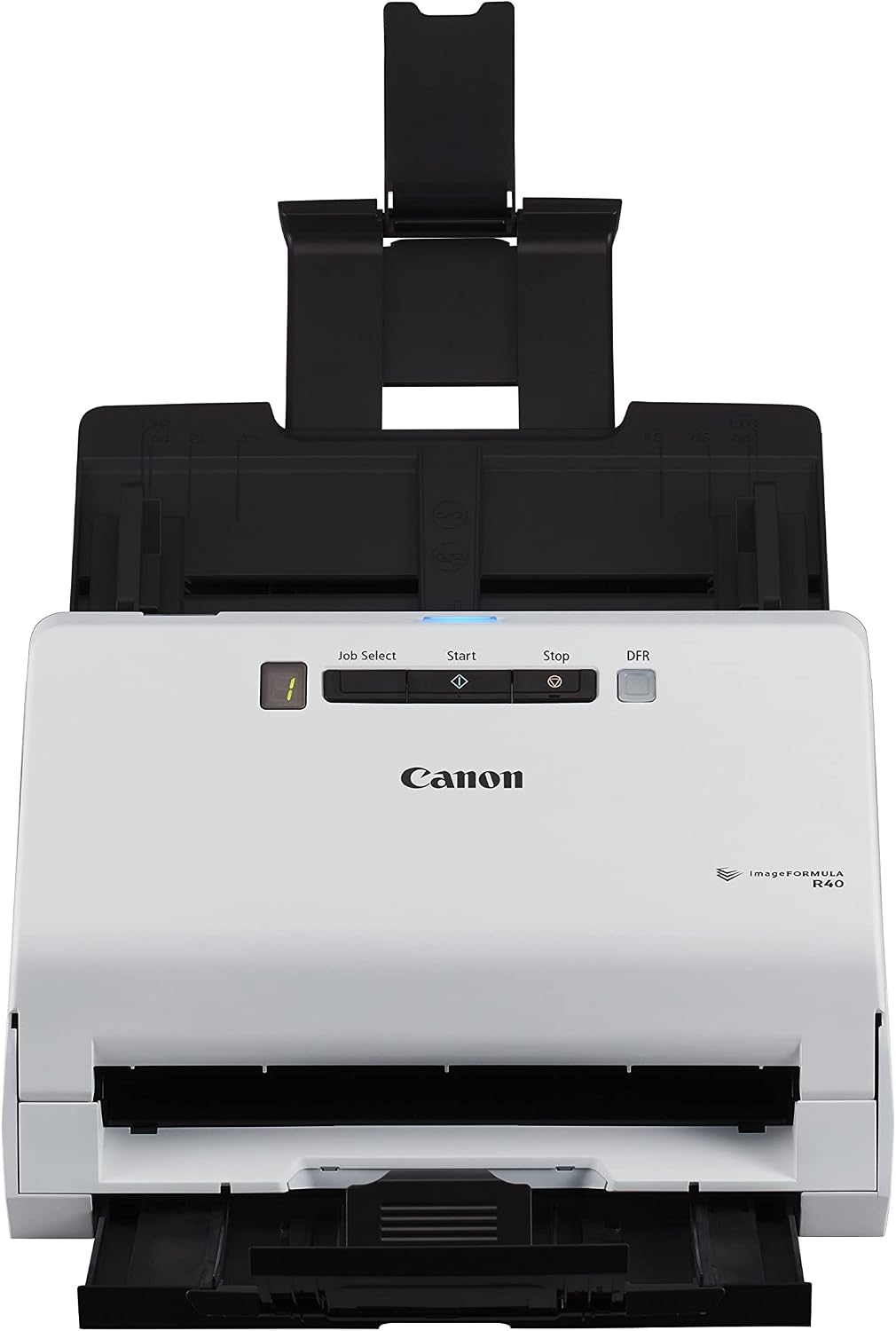 Scanner R40 imageFORMULA Scanner de Documents (Recto Verso, 600 DPI, scanning Couleur, Logiciel CaptureOnTouch, Twain Driver, Logiciel Readiris PDF, Logiciel Cardiris Business Card) Blanc