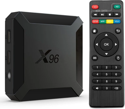 X96 TV Box Lecteur Multimédia de Diffusion en continu Smart Android 10.0, 1GO RAM 8GO ROM, boitier IPTV, WiFi, avec Allwinner H313, Prend en Charge 4K HD avec chipset Quad-Core, H256