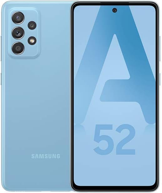 Galaxy A52 4G - Bleu - 128GB - Smartphone Android débloqué - Version Française - Ecouteurs inclus