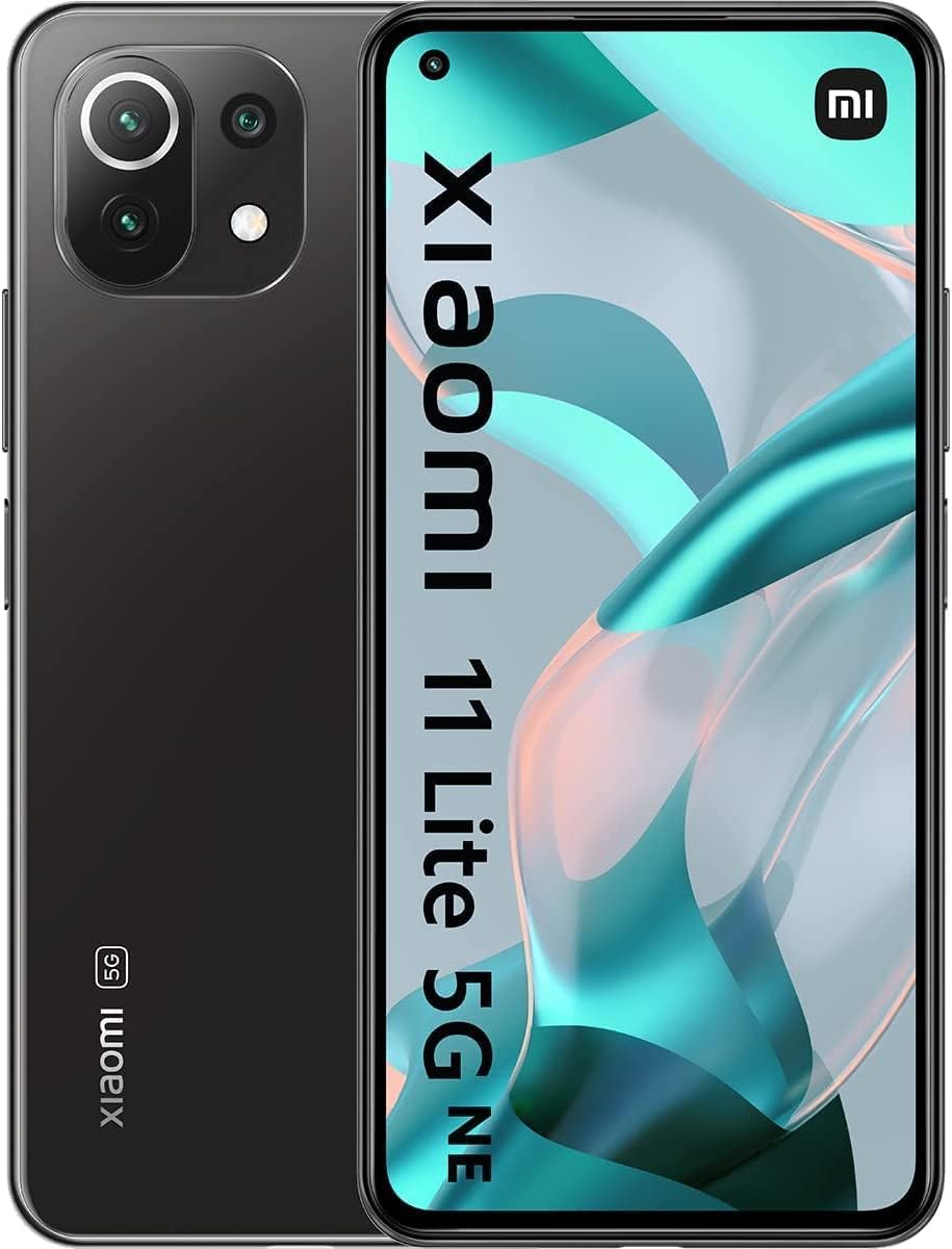 11 Lite 5G NE Smartphone,8GB RAM+128GB ROM, 6.55” FHD+ AMOLED DotDisplay,Dual Sim, Qualcomm Snapdragon 778G, Triple Caméra 64MP (8GB+128GB,Noir)