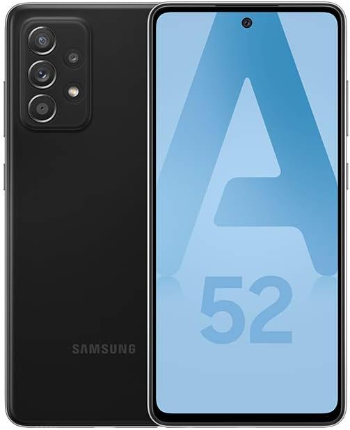 Samsung Galaxy A52 4G - Noir - 128GB - Smartphone Android débloqué - Version Française - (Reconditionné)