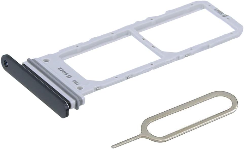 Tiroir Carte Dual Sim de Rechange Compatible avec Samsung Galaxy Note 20 / Note 20 5G 2020 - INCL - Joint en Caoutchouc et l'épingle SIM - Support Carte SIM - Gris