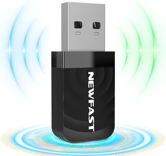 Clé WiFi Puissante AC1300 Mbps,2.4G/5.8GHz Adaptateurs USB WiFi,Nano Clé WiFi pour PC,MU-MIMO,Double Bande Clé USB WiFi Compatible avec Windows 11/10,Mac 10.11~10.15