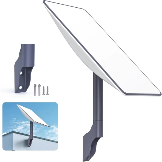 EDUP HOME Starlink Support mural Starlink à angle vertical long pour toit Starlink Kit de montage Starlink pour kit Internet satellite Starlink (support mural court Starlink V2)