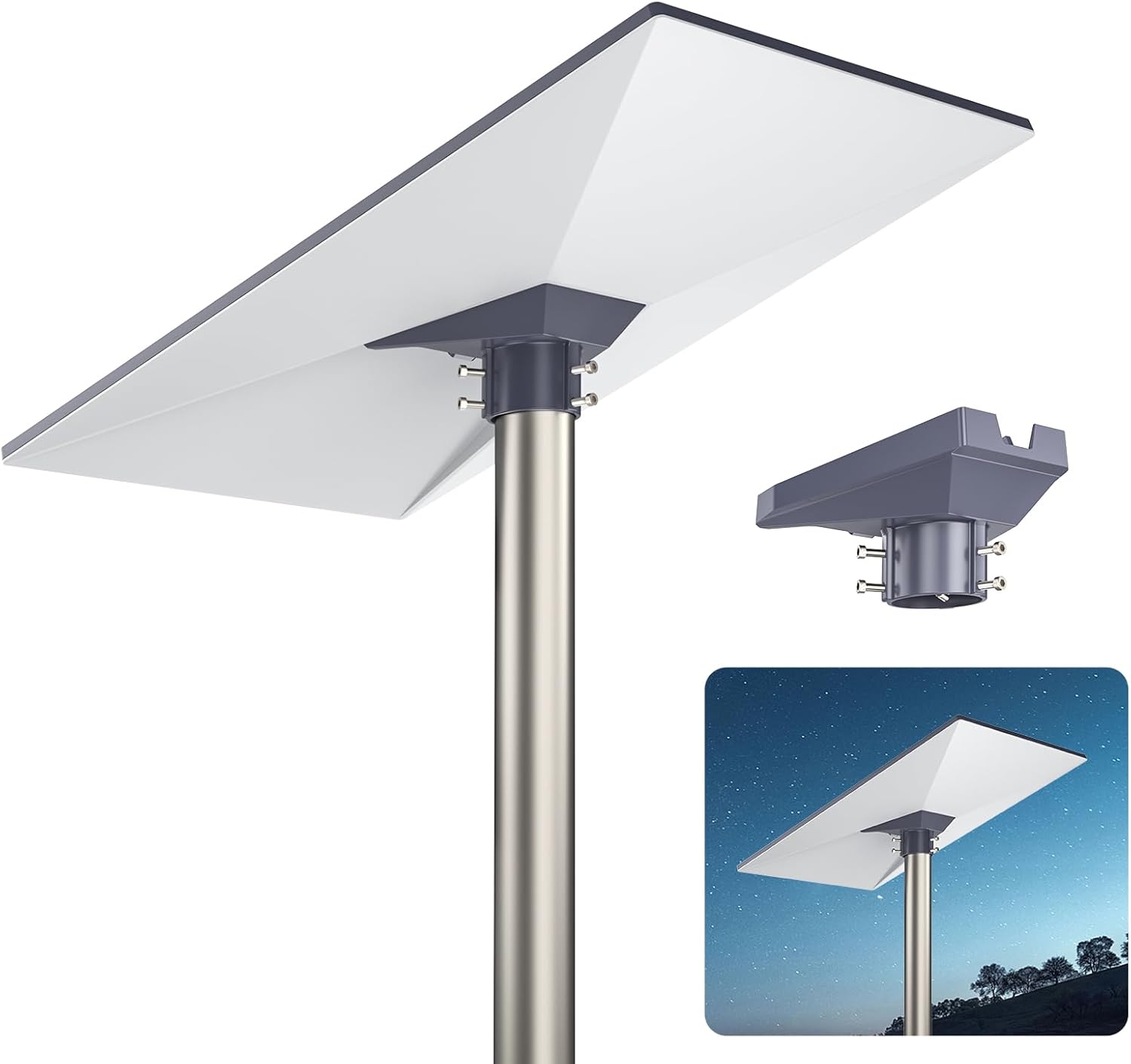 Starlink Adaptateur de tuyau Gen3, Starlink V3 Pole Mount- Premium Gen 3 Starlink Mount Kit pour Starlink Standard Gen3/V3 Kickstand Dishy (Aluminium)