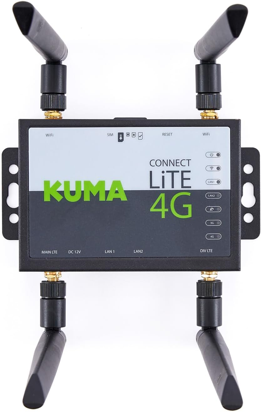 CONNECT LiTE Routeur 4G avec Antenne - Kit Amplificateur de Internet Mobile WiFi avec Emplacement pour Carte SIM Débloqué - Transformez Signal LTE en Point d’Accès Wi-Fi pour Maison Jardin Voyage