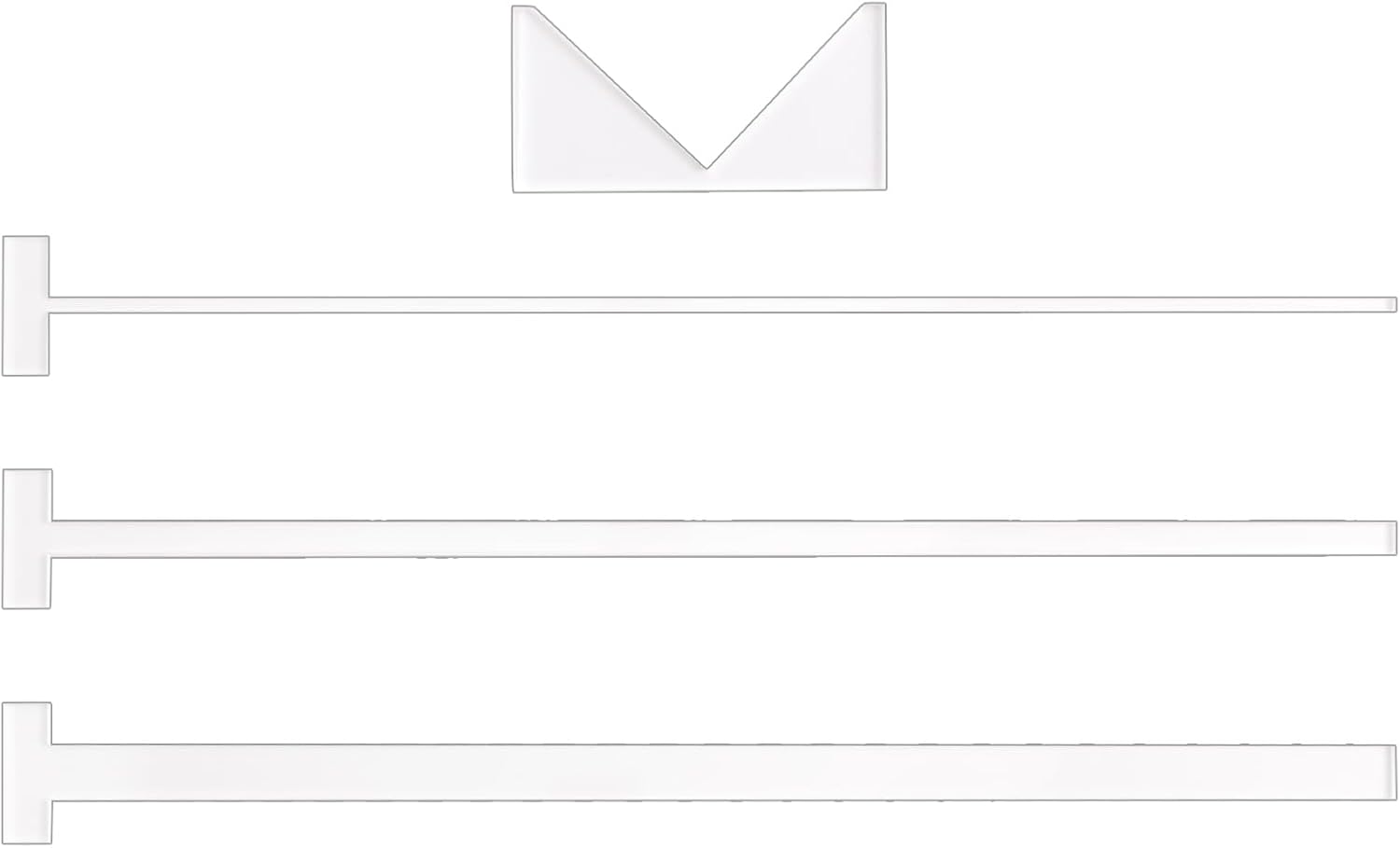 Guide de Reliure de Livres en Acrylique, Guide de Couverture de Livre, Outil de Règle de Reliure, Kits pour la Création de Couverture D'Album de Livre, 4 pièces