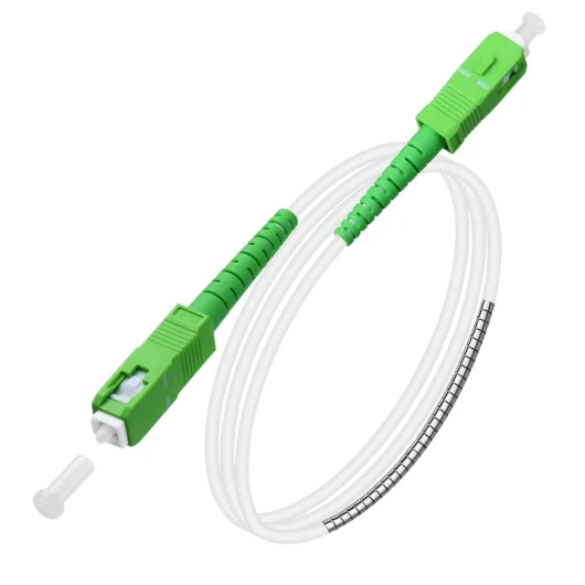 Speedoptic - Câble Fibre Optique Orange SFR Bouygues - SC/APC vers SC/APC - Rallonge Jarretiere (1 mètre)