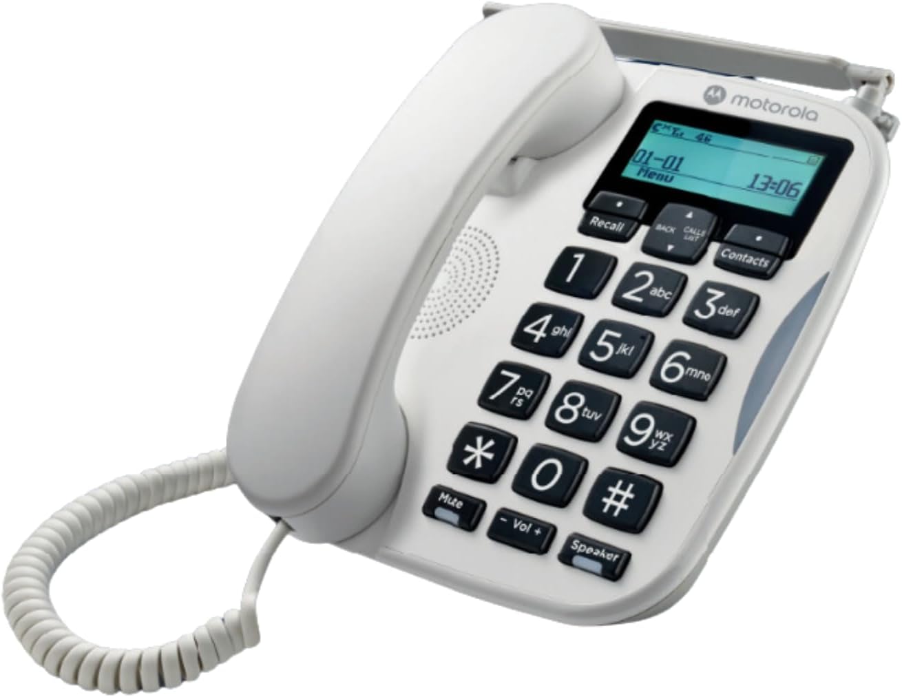 Voice - Téléphone de Bureau FW500 avec SIM et Ligne Fixe - Sauvegarde d'urgence 4G LTE, jusqu'à 8 Heures d'autonomie, téléphone d'urgence en Cas de Panne de Courant, Grandes Touches