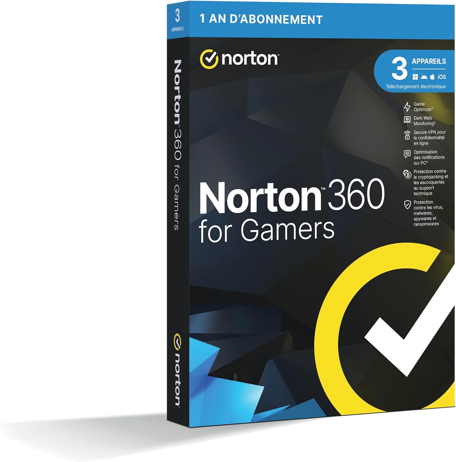 360 for Gamers 2025 - 3 Appareils - 12 Mois -Envoi par la poste Code d'activation - envoi par la poste For Gamers 3 Appareil (1 An)