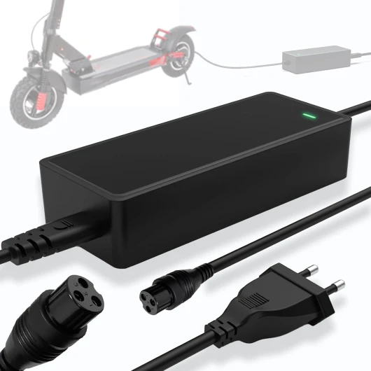 54.6V 2A Chargeur Trotinette Electrique pour Kugoo M4 / M4 Pro, Hitway h5/h5 Pro, UrbanGlide E-Cross Pro, JOYOR S5/F5S+/G5/GS5/X5S/Y5S, DC Charge Rapide pour 48V Batterie Scooter Electrique