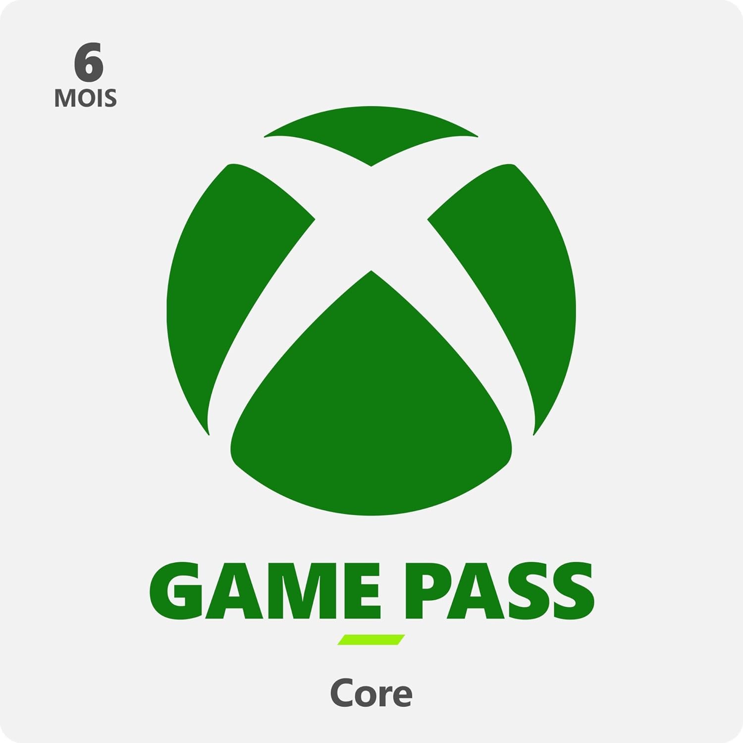 Game Pass Core - 3 mois Abonnement - Code jeu à télécharger Xbox Game Pass Core 6 Mois