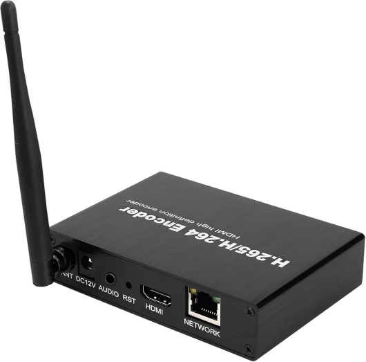H.265 1080P WiFi HDMI Video Encoder W/SD Card Slot Max 128G DDNS HTTP RTMP RTSP TS UDP Compatible with ONV/HK pour IPTV Live Streaming sur Youtube Facebook Vimeo etc - 16EW Wi-Fi