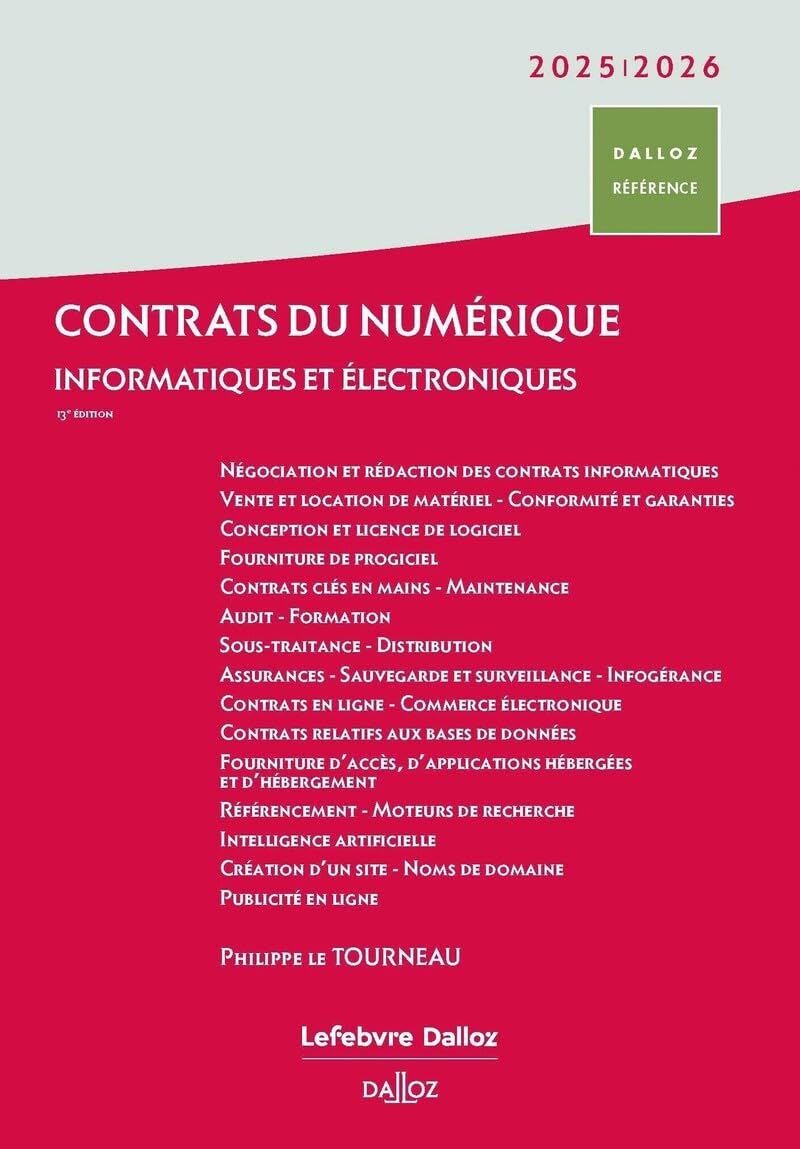 Contrats du numérique 2025/2026 - 13e éd - - Informatiques et électroniques