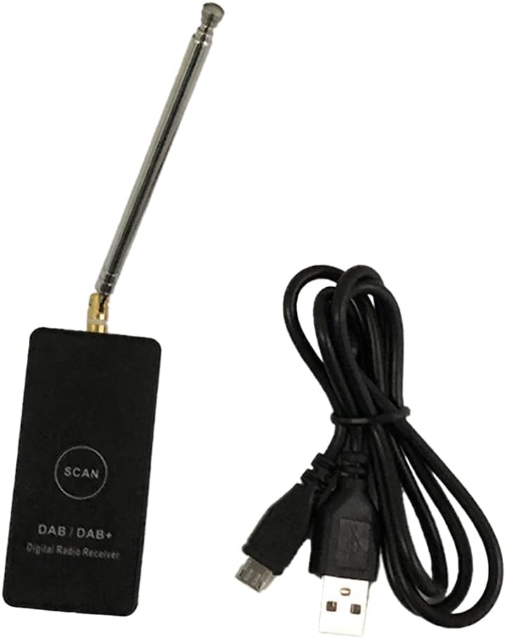 Uxsjakjsd Car + Boîte de Radio Numérique avec Antenne Réceptrice +, Interface USB pour Les Lecteurs MP3 Uniquement Port
