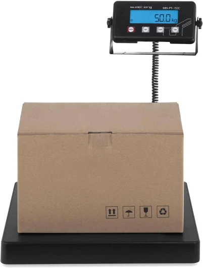 Steinberg Systems SBS-PT-150C Pèse-courrier numérique (125 kg/20 g, surface de pesage 40 x 40 cm, écran LCD, arrêt automatique)