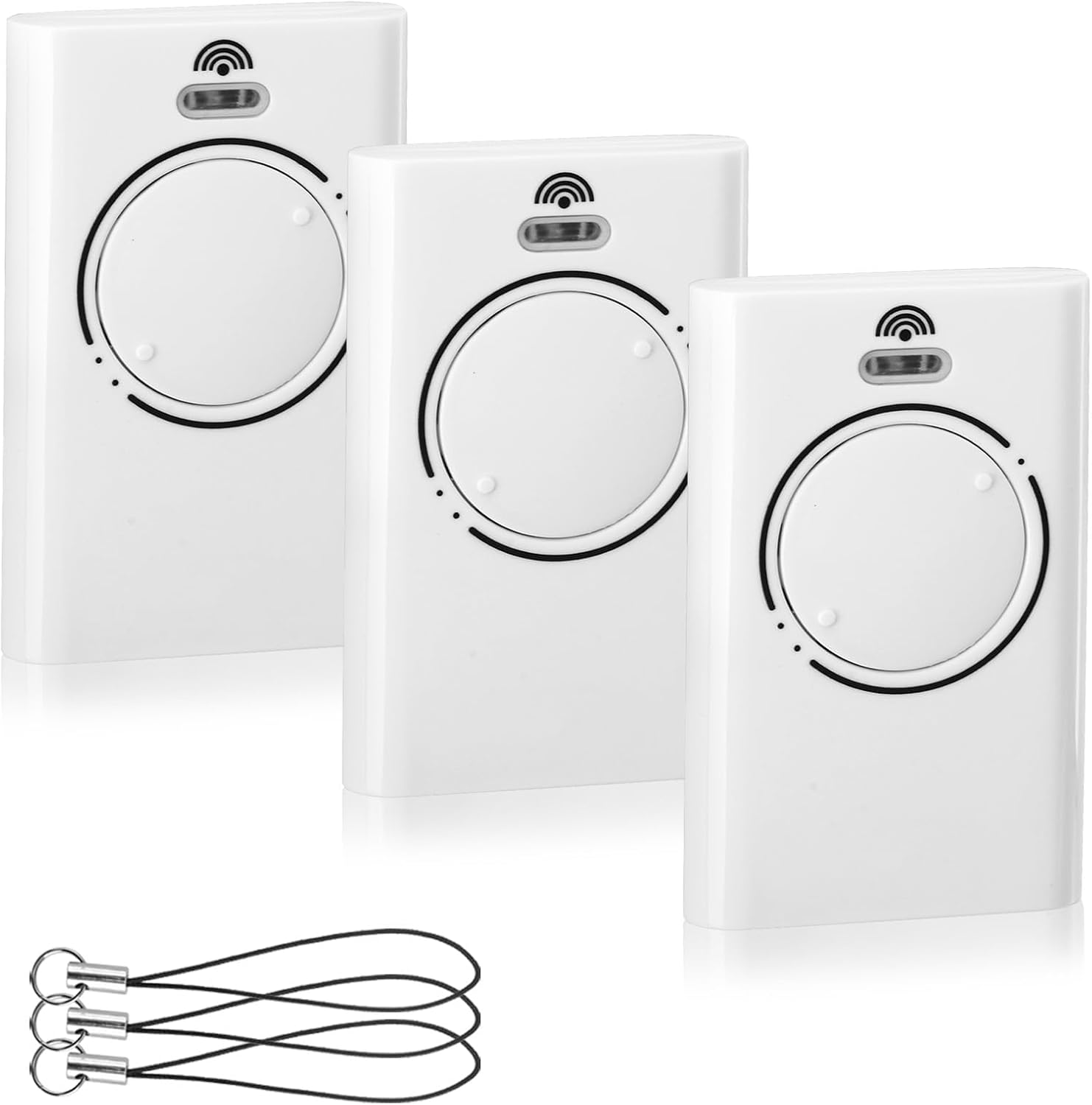 3 Pièces 2 Canaux Telecommande Porte 868MHz de Émetteur de Garage Bip Universelle Telecommande Portail Compatible avec XT2 868 SLH LR/XT4 868 SLH LR/XT4 868 SLH/XT2 868 SLH（Blanc）