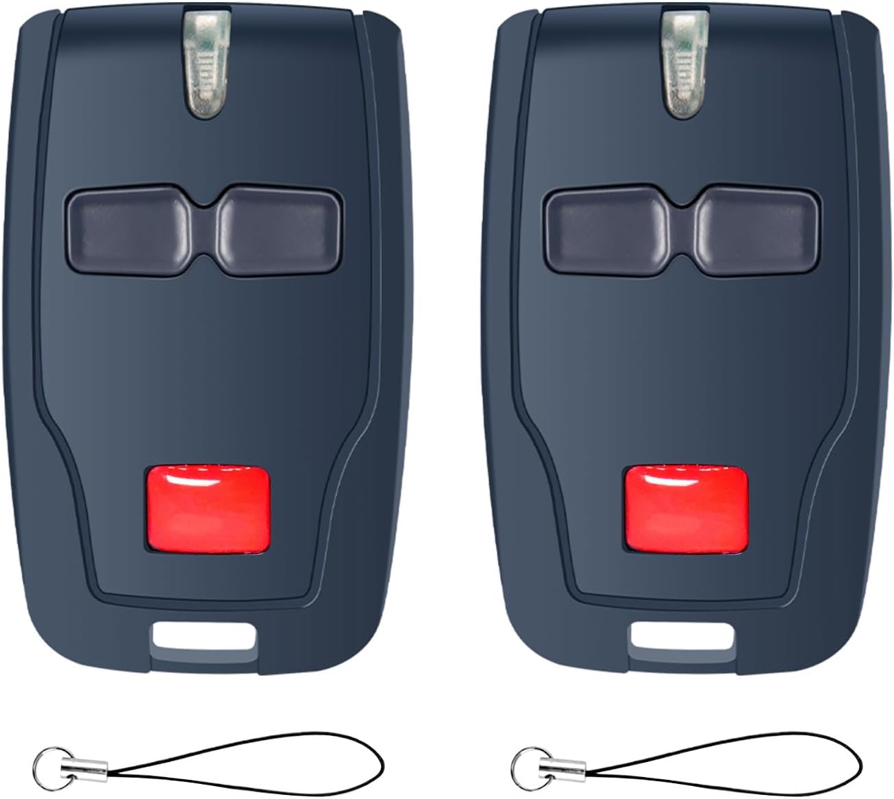 Lot de 2 Télécommandes pour Portail de Garage – Compatible avec le système de portail électrique de BFT Mitto 2, B RCB02, TRC2, Kleio, Ghibli – 433,92 MHz, 2 Canaux, Remplacement de Clé de Garage