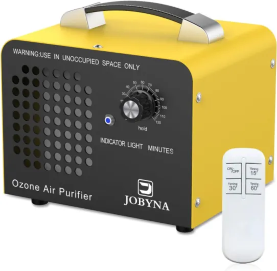 Générateur d'ozone 10,000 mg/h avecTélécommande, Commercielle Purificateur d'air à l'ozone Éliminateur D'odeurs avec Minuteur pour Bureau, Garage, Hôtel, Chambre, les Voitures, la Fumée Générateur d'ozone 10,000mg/h