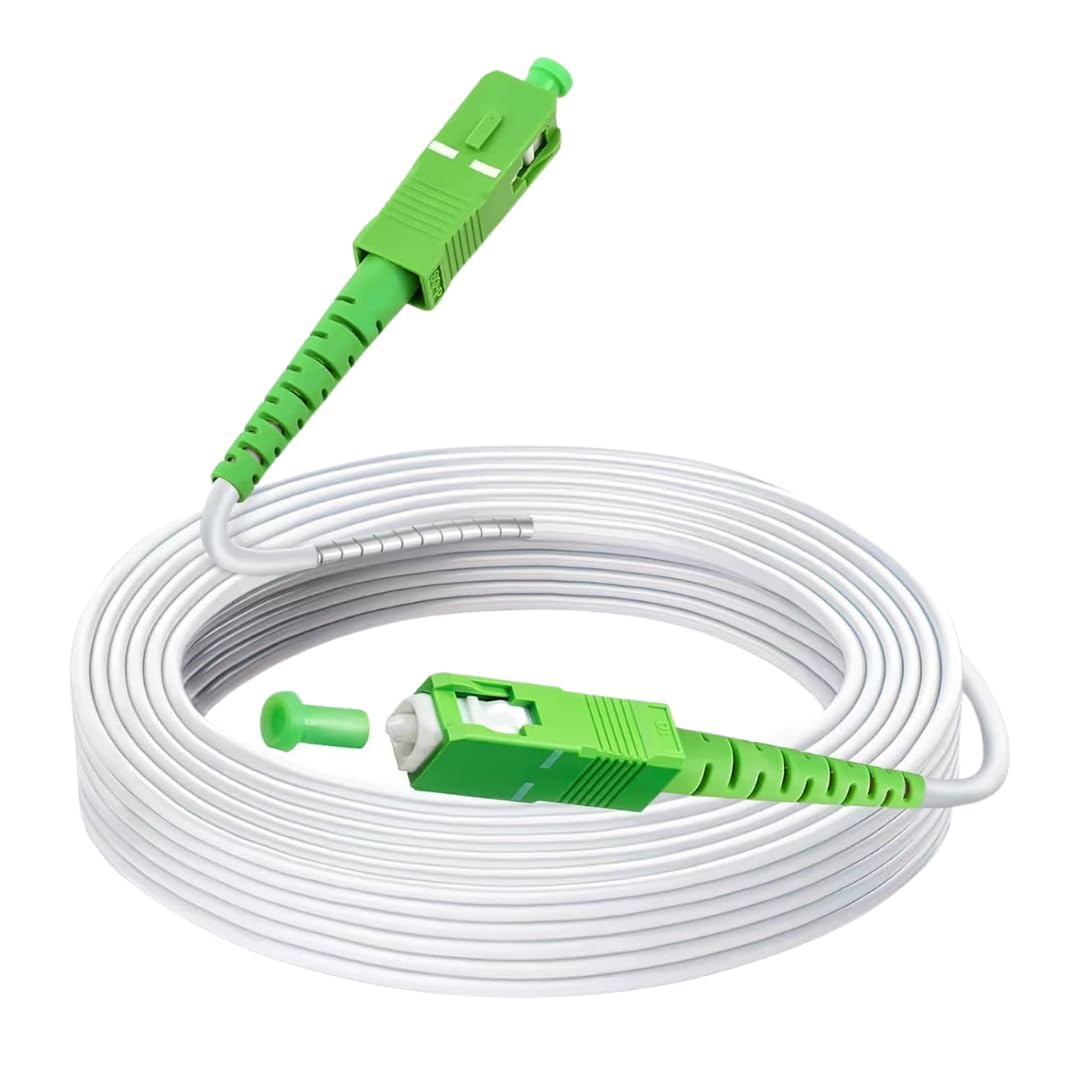 Speedoptic - Câble Fibre Optique Orange SFR Bouygues - SC/APC vers SC/APC - Rallonge Jarretiere (10 mètres)