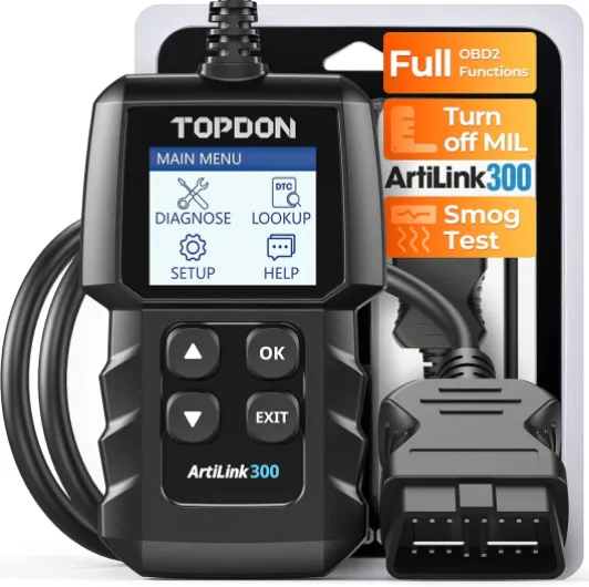 AL300 Lecteur de Code, Valise Diagnostic Auto avec Fonctions complètes de OBD2, OBDII Diagnostic français, Lire et Effacer Le Code d'erreur du Moteur, Applicable aux Voitures après 1996