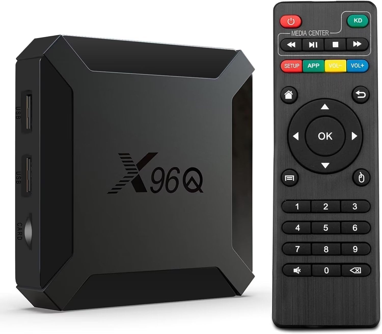 ® boitier IPTV, Lecteur Multimédia de Diffusion en continu Smart Android 10.0, 2GO RAM 16GO ROM, boitier IPTV, WiFi, avec Allwinner H313, Prend en Charge 4K HD avec chipset Quad-Core, H256
