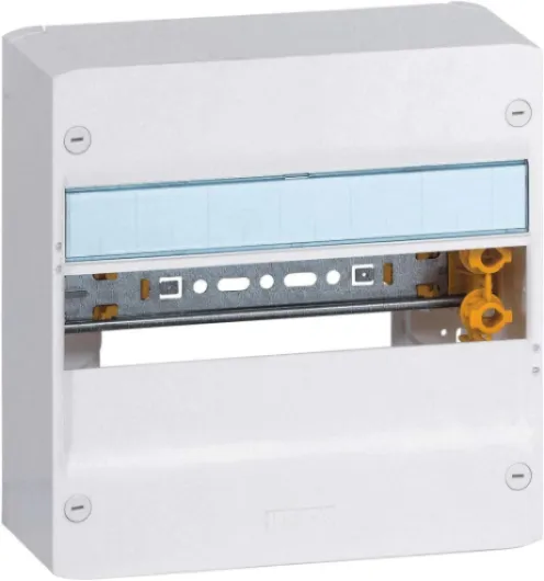 Tableau Électrique 1 Rangée/13 Modules Drivia - Tableau Électrique Nu avec Borniers - 250 x 250 x 103,5 mm - Fabriqué En France - Blanc 1 rangée 13 modules