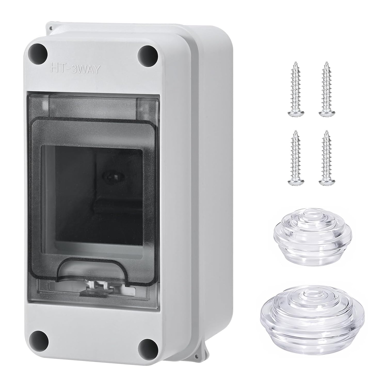 Coffret electrique etanche Avec 3 Modules, Cache Tableau Electrique, boitier etanche exterieur, boitier de distribution en saillie Pour le Jardin Ou Les Espaces extérieurs