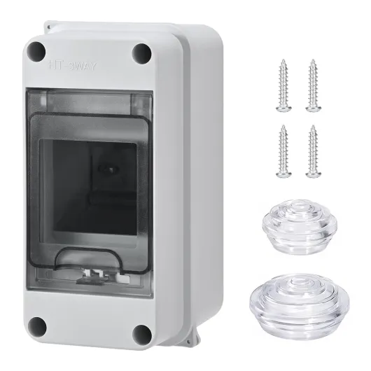 Coffret electrique etanche Avec 3 Modules, Cache Tableau Electrique, boitier etanche exterieur, boitier de distribution en saillie Pour le Jardin Ou Les Espaces extérieurs