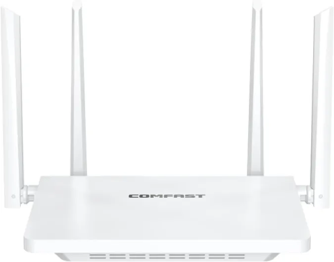 COMFAST AX3000 Routeur WiFi 6 Double Bande, Routeur WiFi 3000Mbps avec 4 Ports Ethernet Gigabit, 4 Antennes à Haute Performance, EasyMesh, WPA3, IPv6, MU-MIMO, OFDMA Blanc