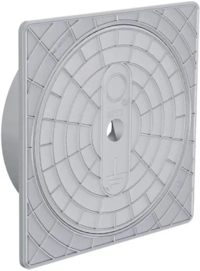 RASMACOR - Couvercle de regard AR25256 - Regard de visite - Dimensions : 250 x 250 x 61 mm - Sans halogène - Installation encastrée