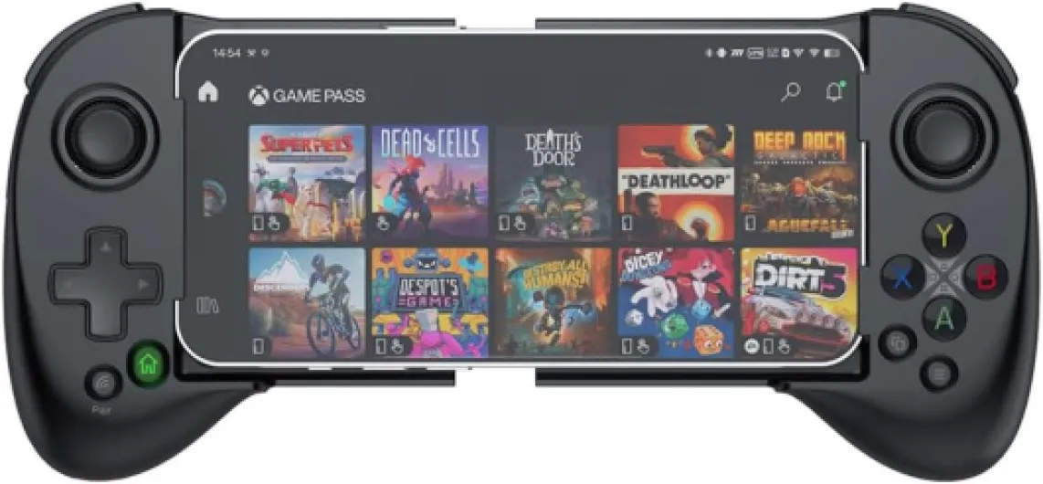 Manette Smartphone pour Android/iOS, Manette Telephone avec Fonction de Mappage, Manette de Jeu Mobile Bluetooth pour PS Remote Play Xbox Cloud Steam Link GeForce NOW MFi Arcade Games Noir