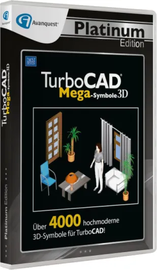 Avanquest Platin Edition TurboCAD 3D Mega Symbole