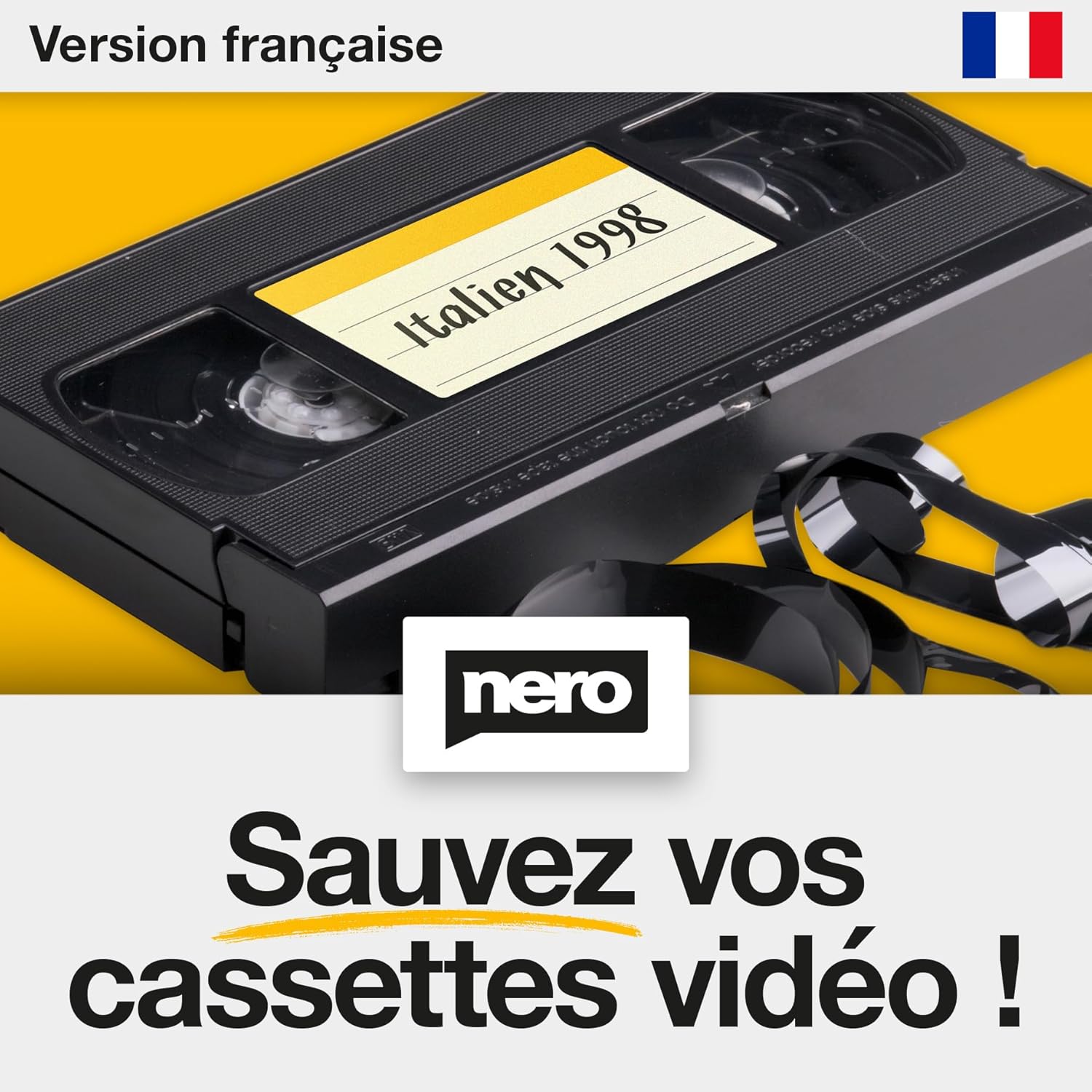 NERO Récupérer une cassette vidéo - très simple, sans connaissances préalables - S-VHS - Hi8 - Super 8 - DVD vers PC - Programme de montage vidéo - Logiciel d'édition vidéo Windows 11 / 10 / 8 / 7