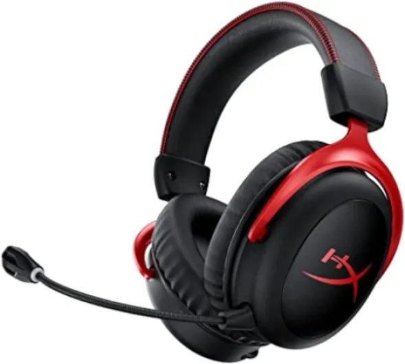 Cloud II sans fil – Casque de jeu pour PC, PS5, PS4 Cloud II sans fil Noir et rouge
