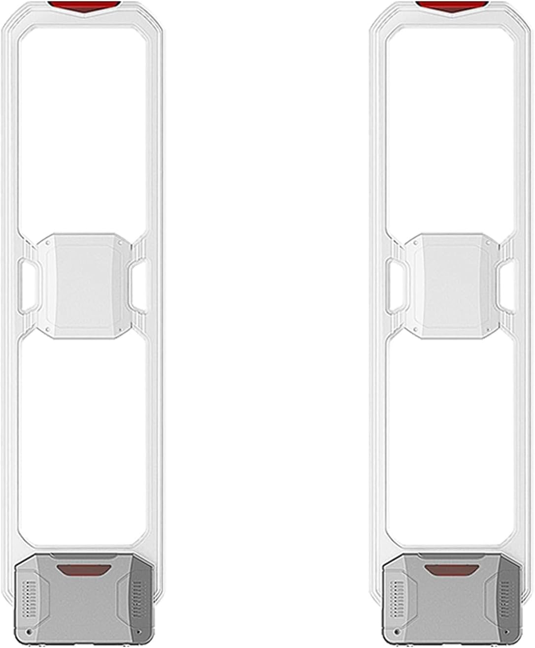 Portique Sécurité EAS, Système Antivol Magasin Haute Sensibilité avec Puce DSP et Cadre ABS, Détecteur pour Boutique, Supermarché(White) Blanc