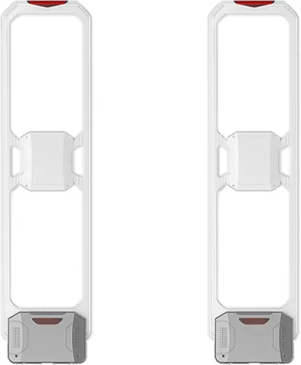 Portique Sécurité EAS, Système Antivol Magasin Haute Sensibilité avec Puce DSP et Cadre ABS, Détecteur pour Boutique, Supermarché(White) Blanc