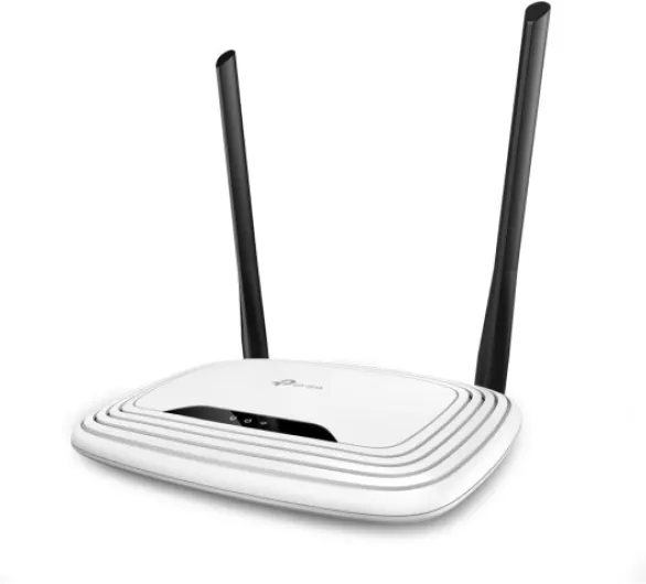 TP-Link Routeur WiFi N300 Vitesse WiFi jusqu'à 300 Mbps, WiFi bande de 2,4GHz, 5 ports (4 ports Ethernet ), 2 antennes externes, Contrôle parental, QoS, TL-WR841N Blanc Routeur - N300
