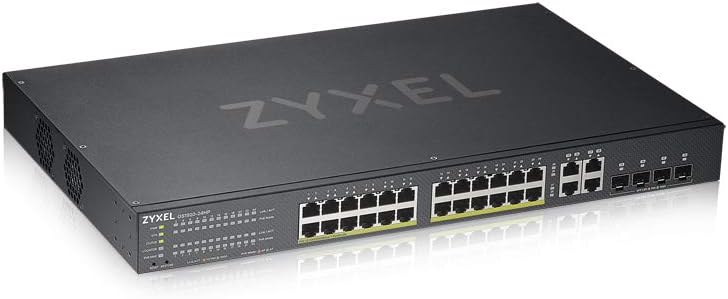 Nebula Switch Ethernet intelligent administrable, 24 ports Gigabit, PoE+, budget d’alimentation de 375 W, 4 ports combinés Gigabit et mode Cloud hybride, Garantie à vie [GS1920-24HPv2] 24-Port - PoE+ 375W - 4x SFP