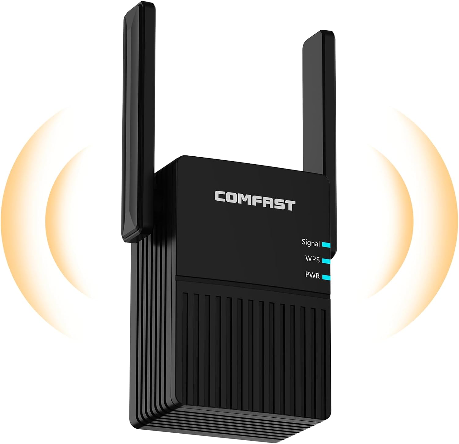 COMFAST Répéteur WiFi Puissant AC1200, Amplificateur WiFi 1200Mbps Double Bande Repeteur WiFi, Configuration en Un clic WPS, Compatible avec Toutes Les Box Internet Noir