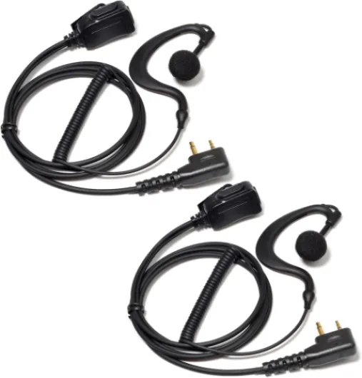 Oreillette radio G7 G7 XTR G9 Pro Plus G5 G6 G8 XT30 XT50 XT60 XT70 ALAN42 ALAN52 M24 M48 PMR446 2 broches Talkie-walkie CB Accessoires avec micro PTT (2 pièces)