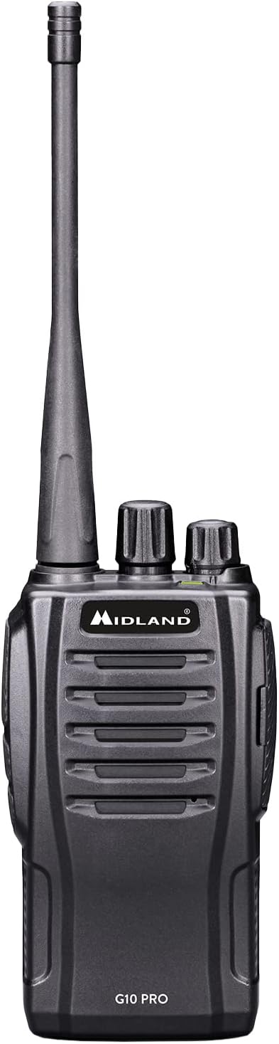 Talkie Walkie Longue Portée 12Km Professionnel G10 PRO, Radio Récepteur Émetteur Chantier et Route, 32 Canaux PMR446 no Licence, Autonomie 16H, 50 Tonalités CTCSS, 116 Codes DCS et Batterie Unique