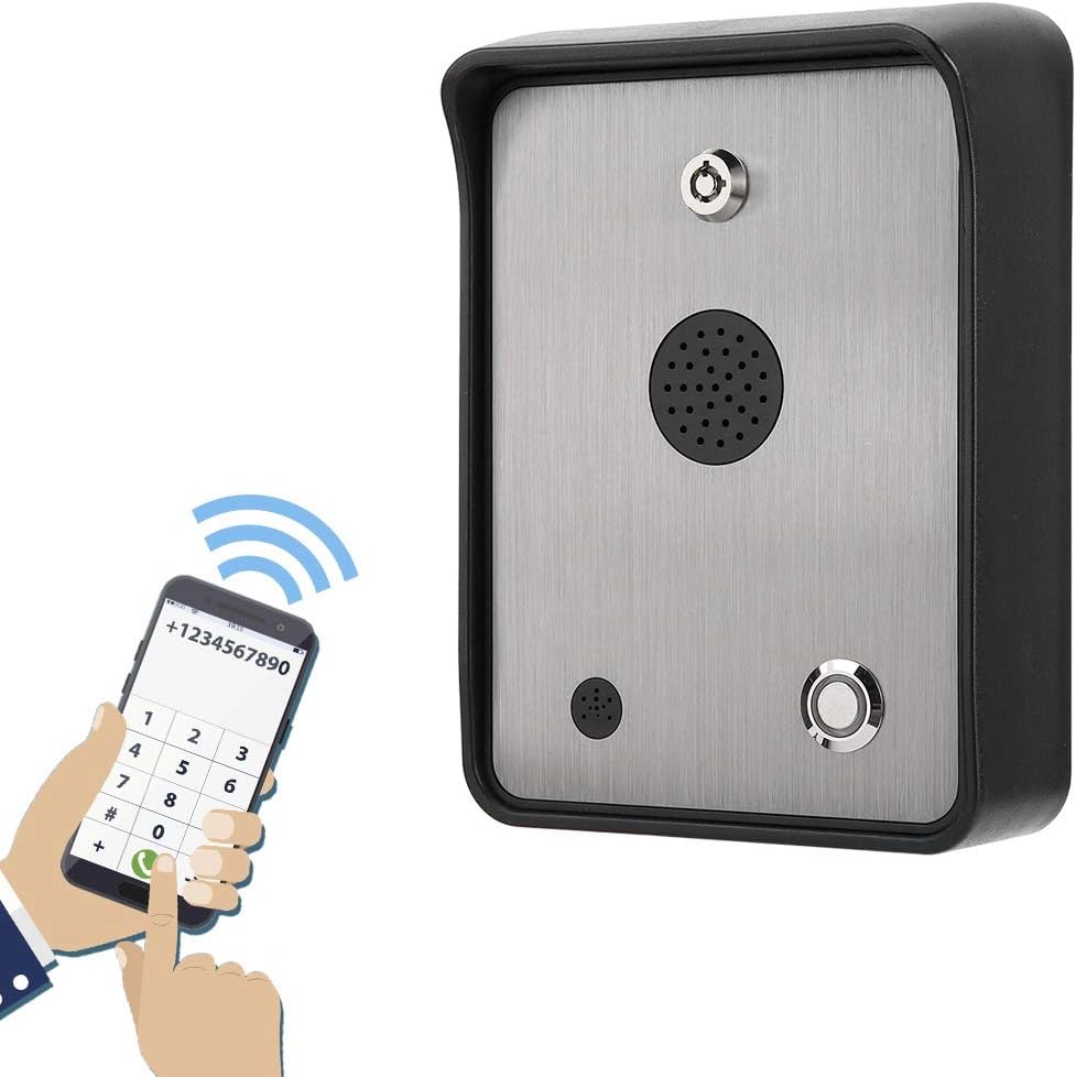 Twoway Interphone GSM 22 × 13 × 7 GSM pour Porte de Maison Simple et contrôleur d'accès