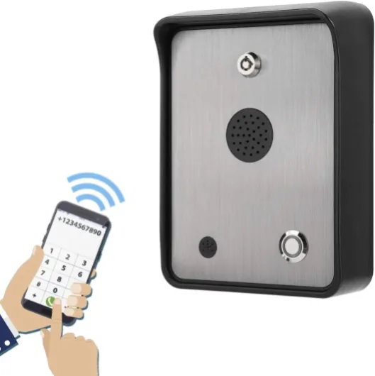 Twoway Interphone GSM 22 × 13 × 7 GSM pour Porte de Maison Simple et contrôleur d'accès