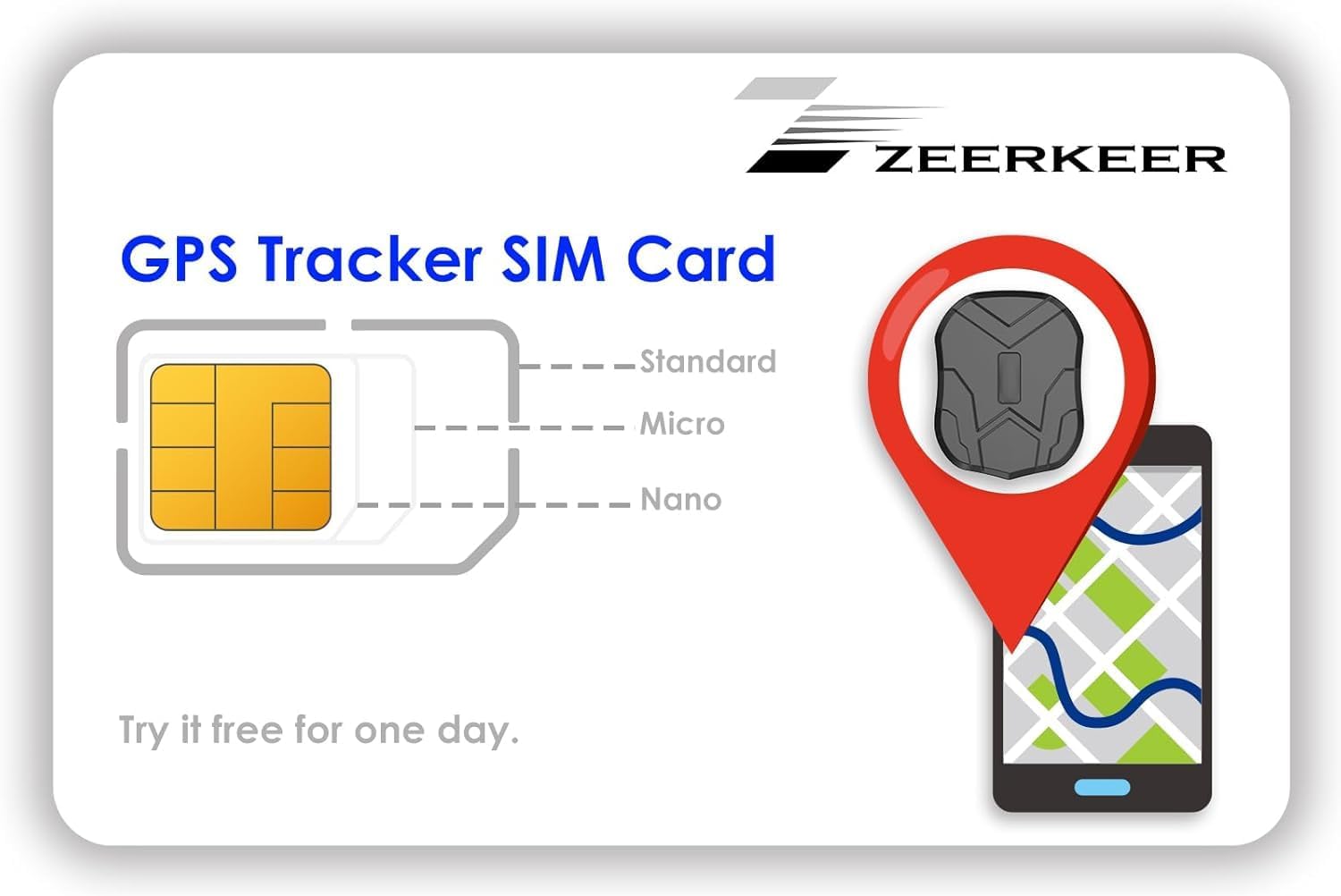 Carte SIM et GPS Tracker Winnes Tkmars, Couverture Mondiale 4G/3G/2G/GSM, à partir de 4€/Mois SIM Card