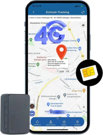Mini traqueur GPS 4G avec carte SIM en temps réel et alarme, appareils de suivi GPS magnétiques rechargeables pour enfants, personnes âgées, bagages, véhicules, 60 jours de veille, distance 4G TK903(1500mAh)
