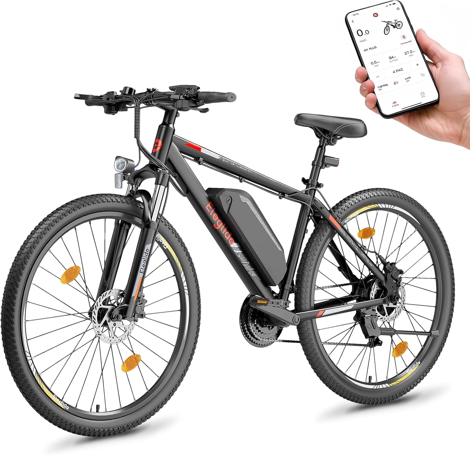 Eleglide Mopride 2 Vélo électrique Homme Femme, VTT électrique 27.5''/29", Vélo Électrique en Montagne pour Adulte, Batterie Amovible 36V 15.6Ah, 21 Vitesses, Autonomie 130km 29 Pouces