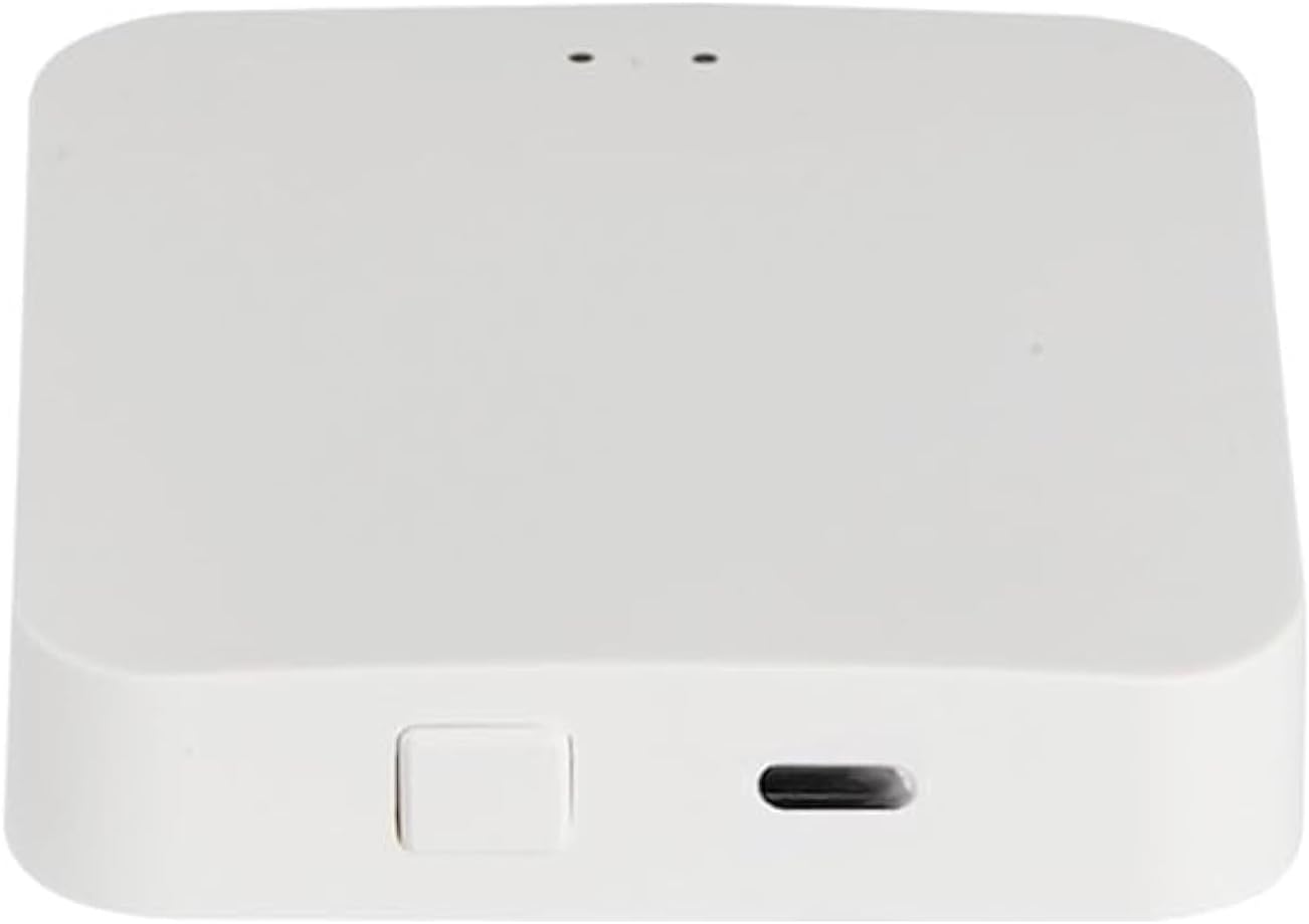 Passerelle Bluetooth/Wi-FI 2,4 GHz spécifique écosystème Tuya – Supporte jusqu'à 20 connexions simultanées – Livrée avec Adaptateur Secteur et câble USB-C Bluetooth / Wi-Fi 2.4GHz