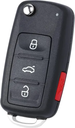 Télécommande à clapet Aputoxz avec entrée sans clé, identifiant FCC : NBG010180T, référence : 5K0 837 202 AE, puce ID48, 3+1 boutons, for Volkswagen Eos, Golf GTI, Jetta, Touareg, Passat